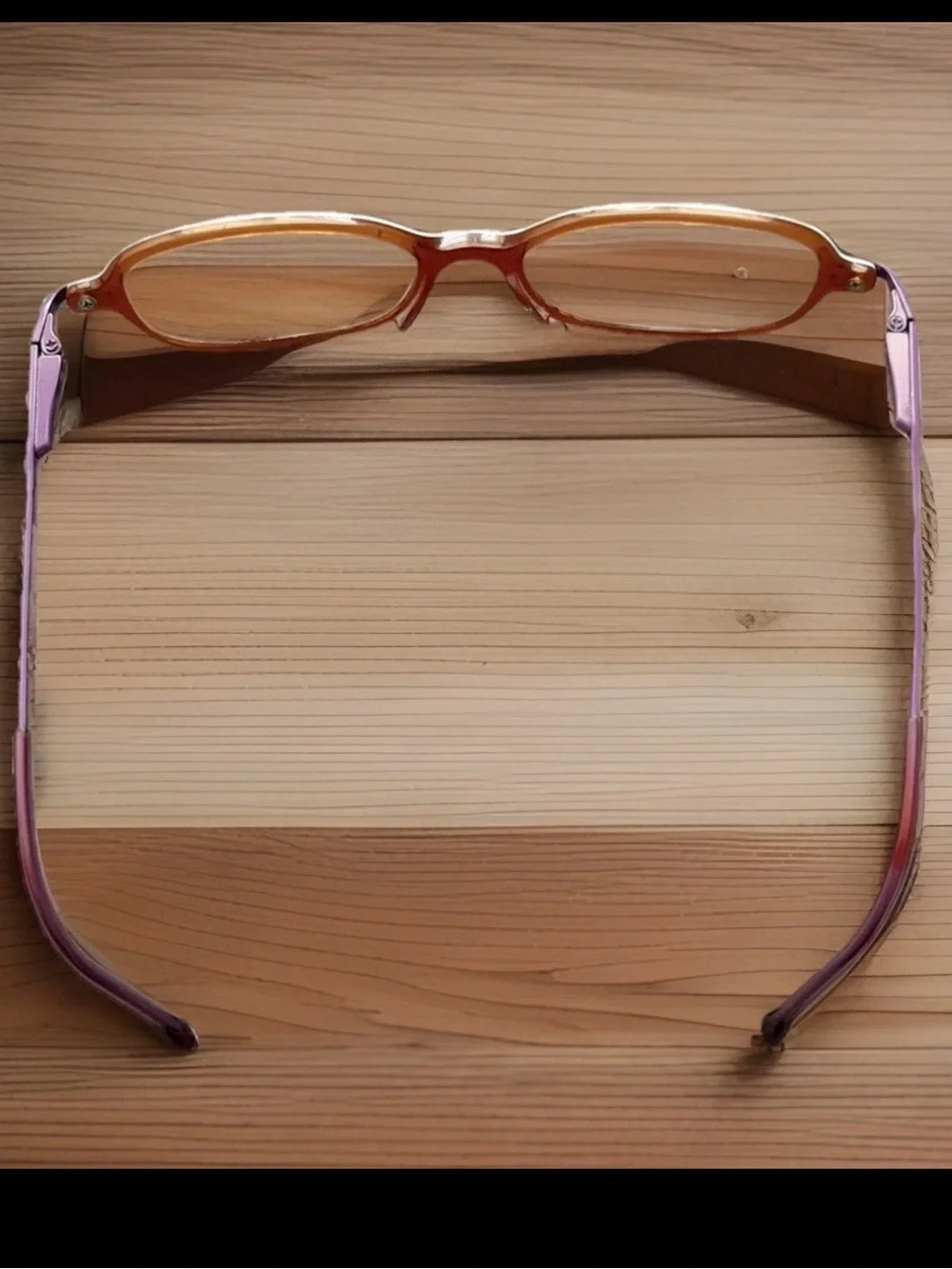 Vtg RAY BAN Eye Glasses/Frames Purple Pink Orange Titanium RB1503 3503 44 16 120